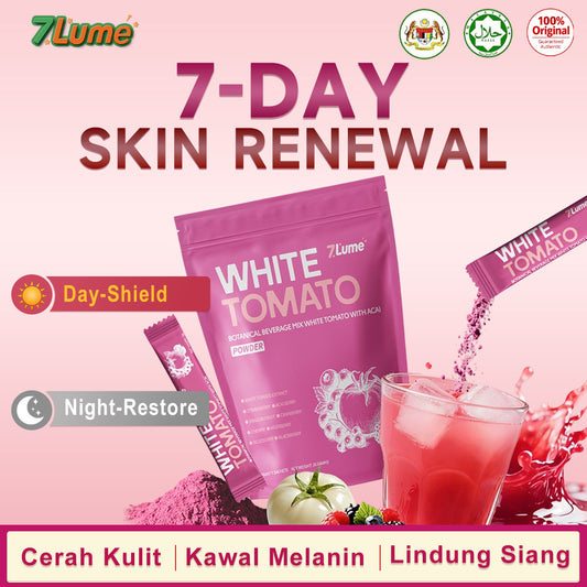 7LUME White Tomato 5600mg supplement cerahkan kulit, pcos UTI supplement