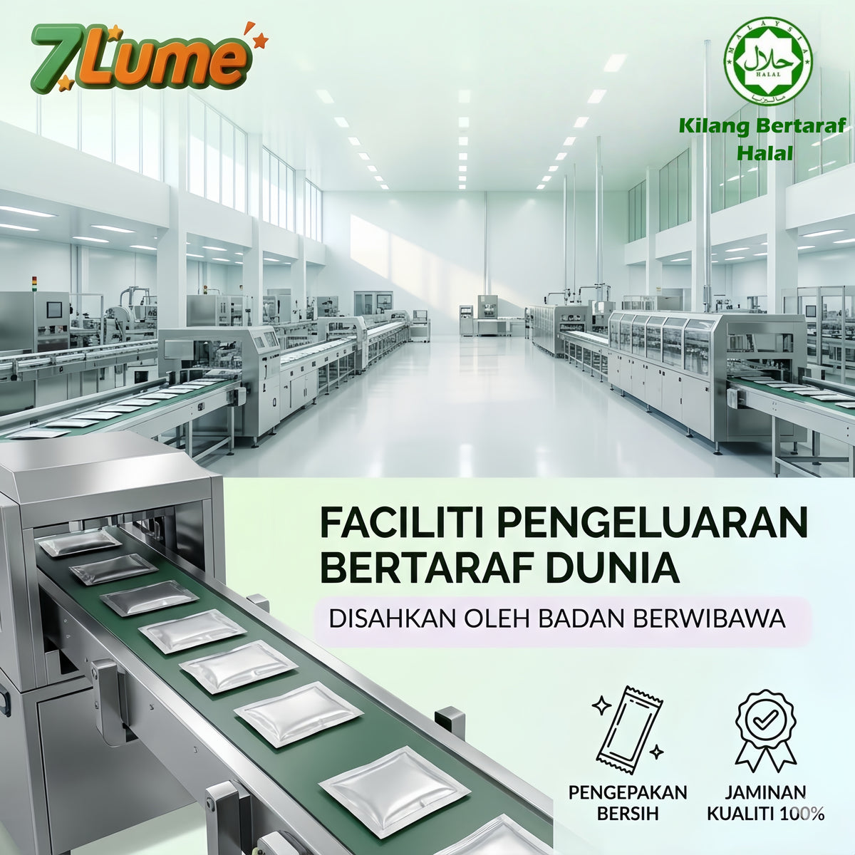 7LUME White Tomato 5600mg supplement cerahkan kulit, pcos UTI supplement